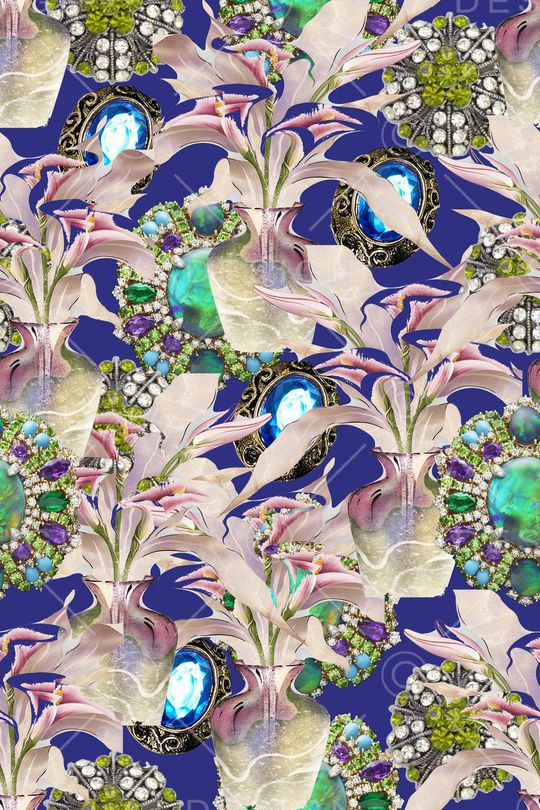 欧洲复古印花华亿平台图片