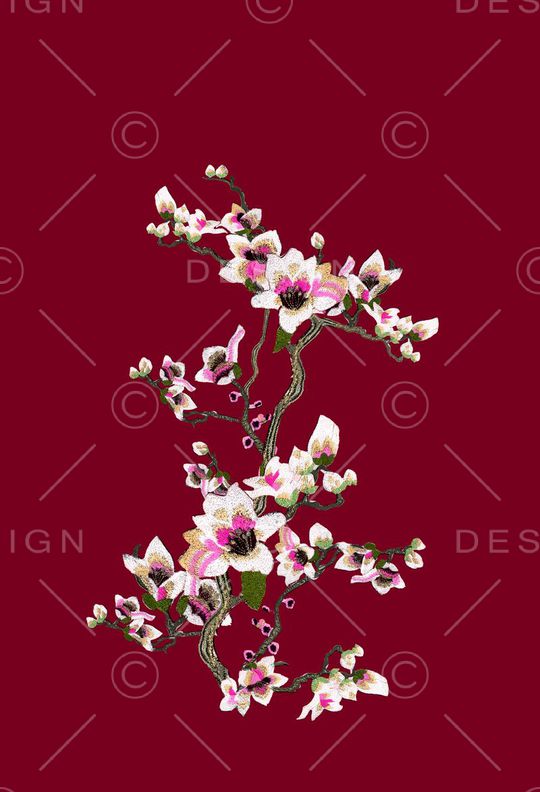 中国风印花华亿平台图片