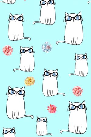 小猫印花华亿平台图片