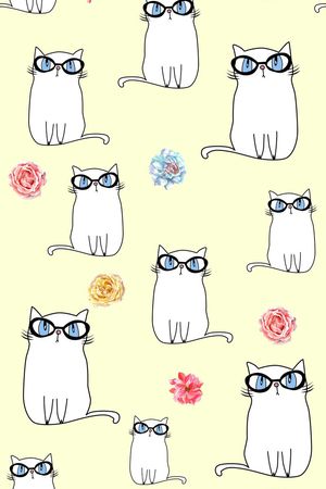 小猫印花华亿平台图片