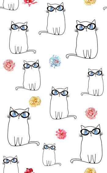 529037-小 猫  花卉