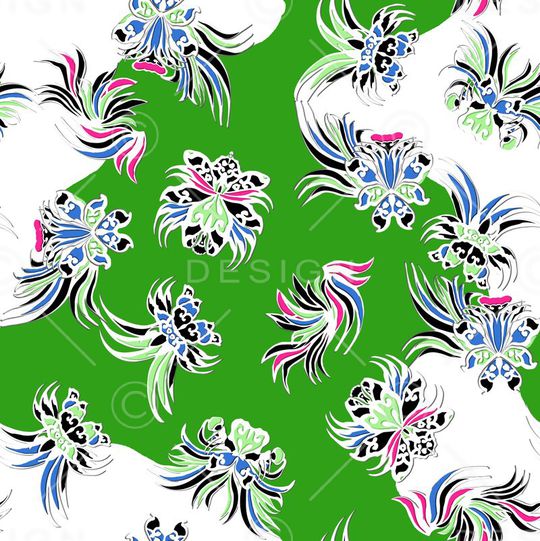 抽象元素印花华亿平台图片