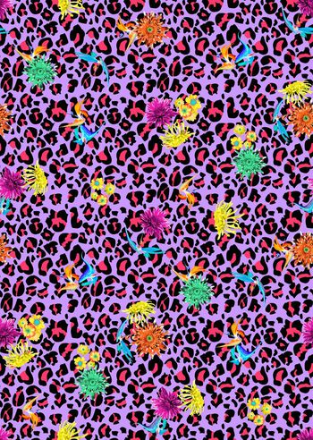 豹纹 抽象 花卉  几何印花华亿平台图片