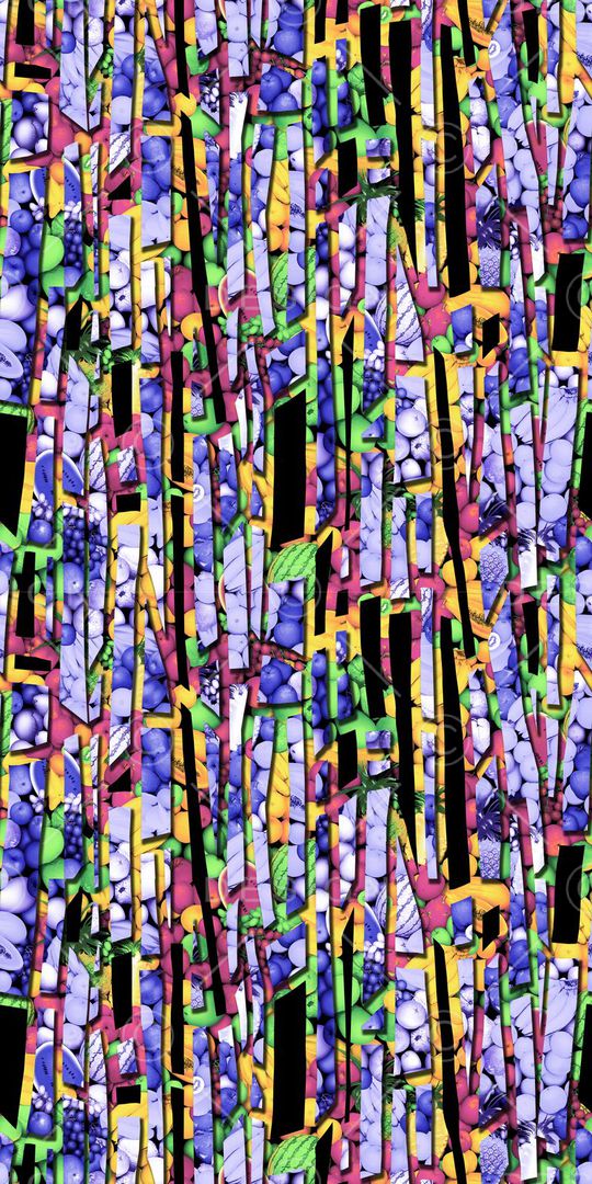 抽象 几何 水果印花华亿平台图片