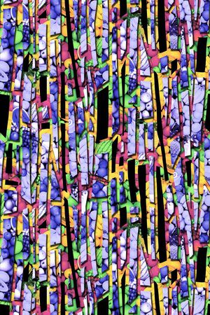 抽象 几何 水果印花华亿平台图片