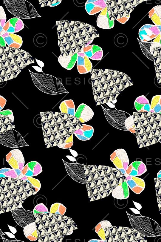 花卉印花华亿平台图片