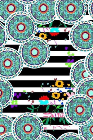 几何印花华亿平台图片