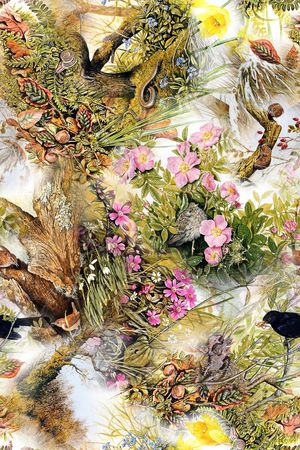 田园风印花华亿平台图片