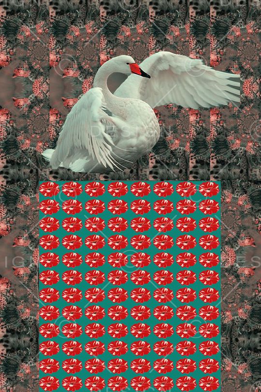 抽象印花华亿平台图片