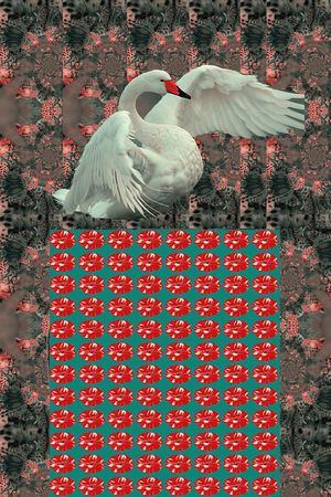 抽象印花华亿平台图片