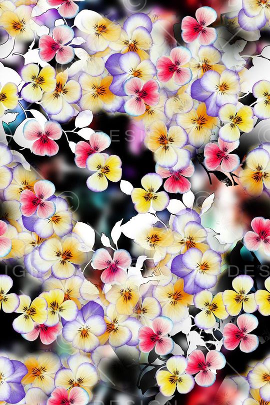 清新时尚印花华亿平台图片