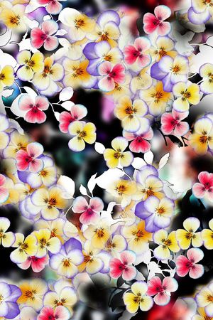 清新时尚印花华亿平台图片