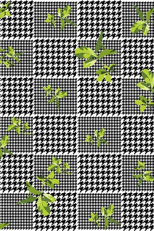 千鸟格印花华亿平台图片