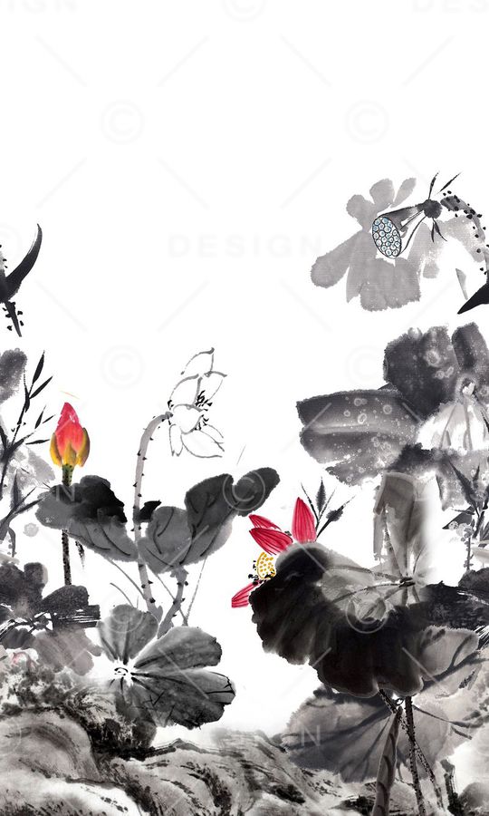 中国风印花华亿平台图片