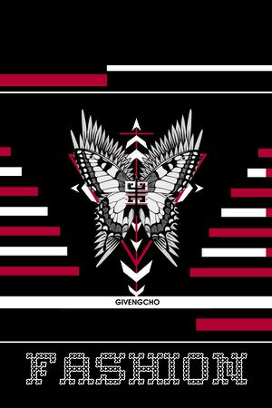 蝴蝶印花华亿平台图片