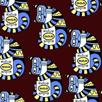 529481-2-15简约卡通抽象猫