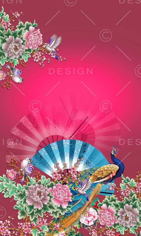 中国风印花华亿平台图片