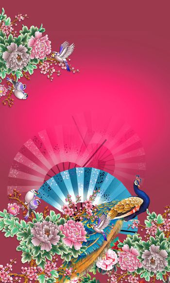 中国风印花华亿平台图片