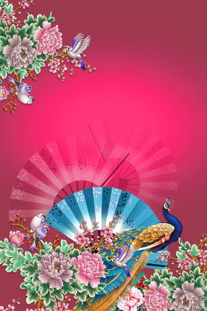 中国风印花华亿平台图片