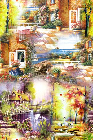 风景印花华亿平台图片