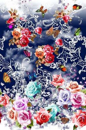 清新印花华亿平台图片