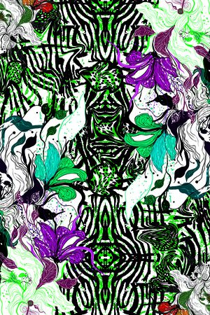 抽象印花华亿平台图片