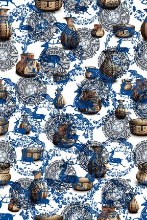 民族风印花华亿平台图片