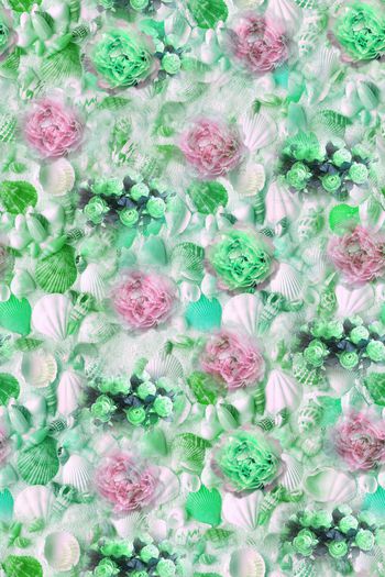 529688-欧式时尚贝壳花卉