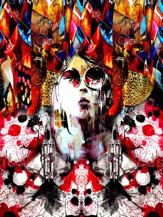 抽象印花华亿平台图片