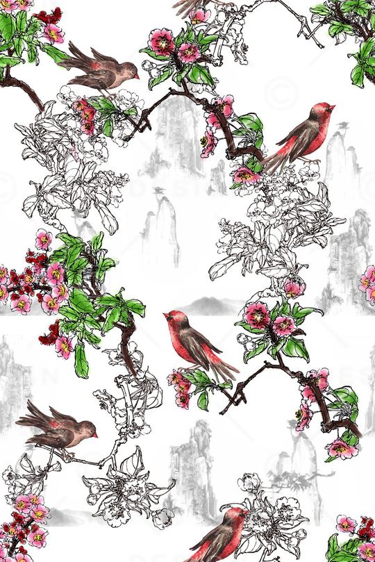 手绘印花华亿平台图片