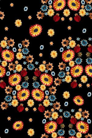 田园民族风印花华亿平台图片