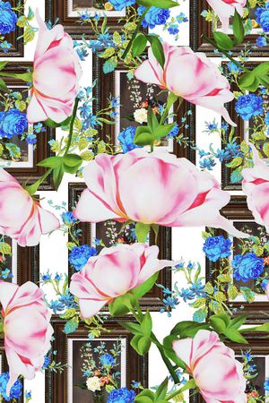 创意服装面料印花华亿平台图片