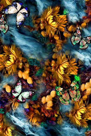 抽象印花华亿平台图片