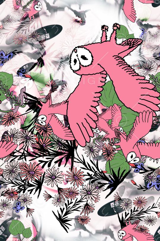 时尚小清新印花华亿平台图片