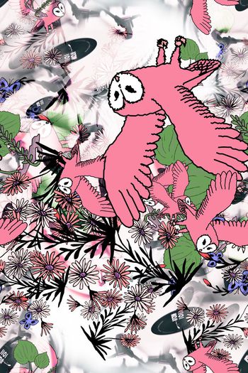 时尚小清新印花华亿平台图片