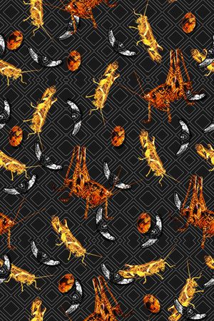 昆虫印花华亿平台图片