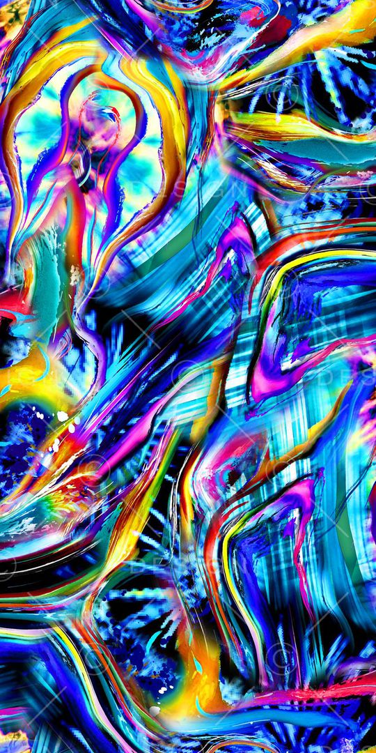 大牌抽象印花华亿平台图片