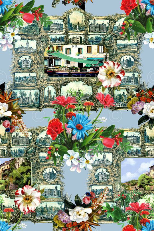 欧式印花华亿平台图片