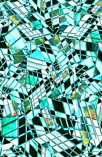 530414-抽象 变形几何 笔刷 服装 家纺 