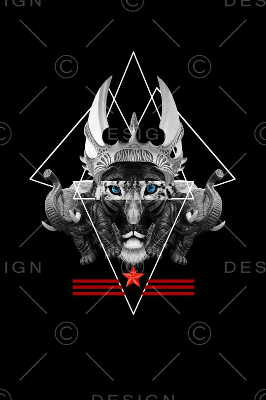 狮子印花华亿平台图片