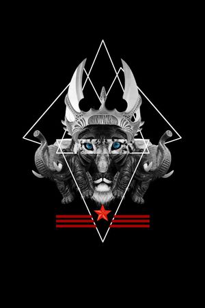 狮子印花华亿平台图片