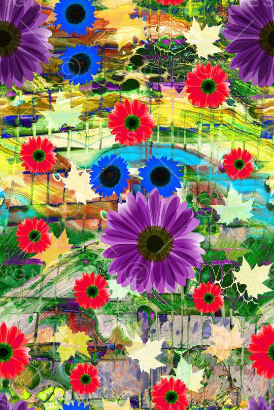 抽象印花华亿平台图片