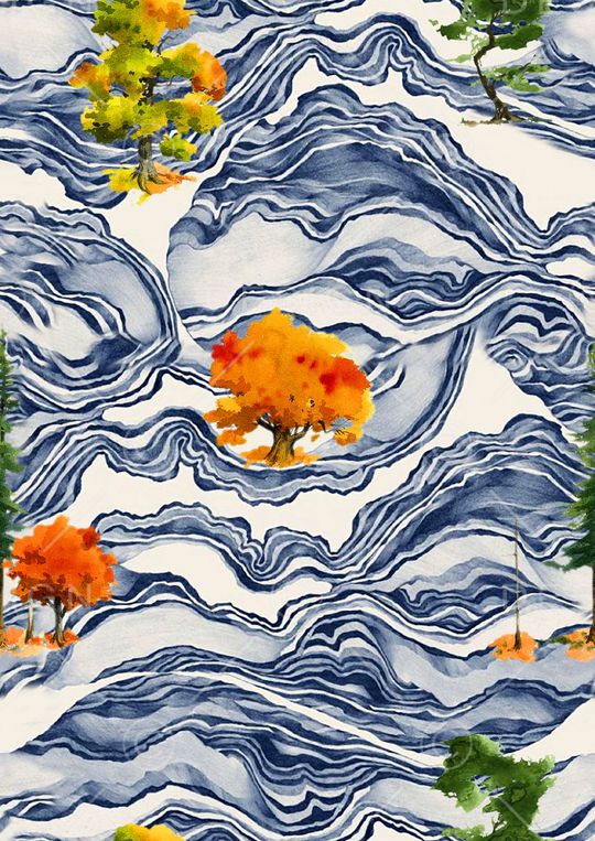 抽象印花华亿平台图片