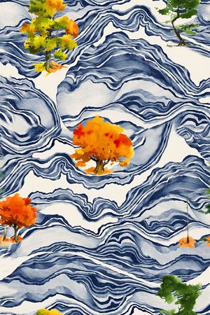 抽象印花华亿平台图片