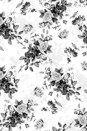 手绘花卉印花华亿平台图片