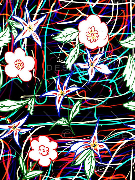 抽象印花华亿平台图片