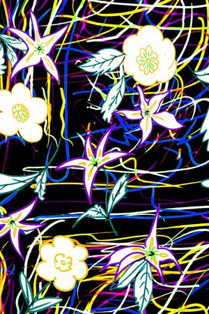 抽象印花华亿平台图片