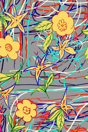 抽象印花华亿平台图片