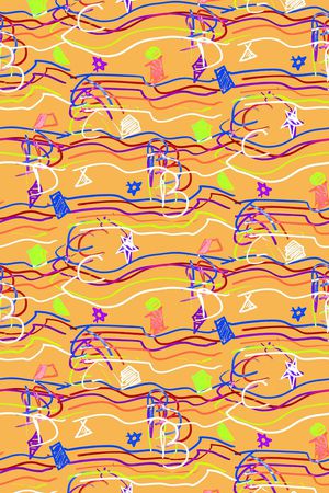 抽象印花华亿平台图片