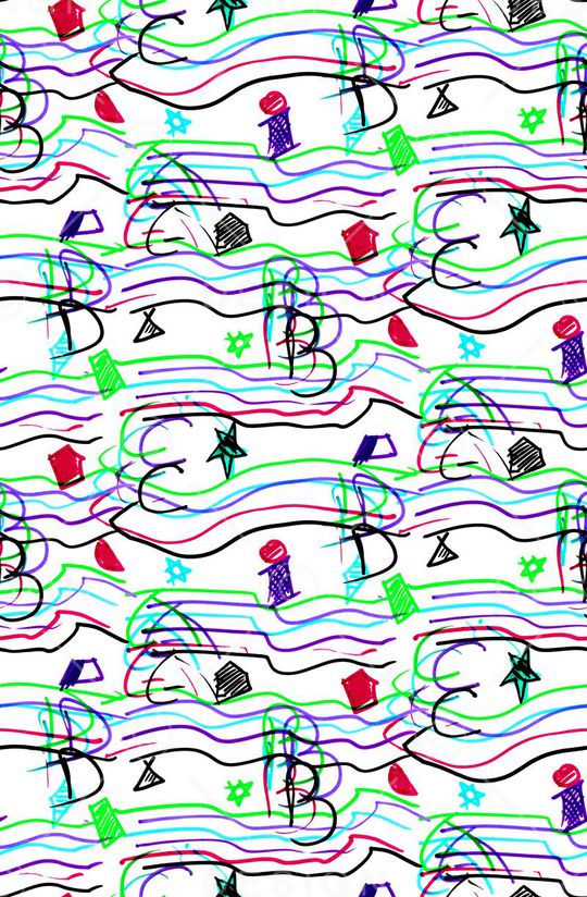 抽象印花华亿平台图片